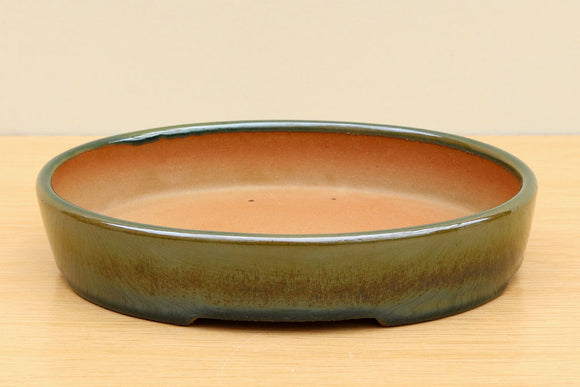 (B) High-quality Glazed Oval Bonsai Pot - 7