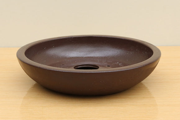 (C) Unglazed Round Bonsai Pot - 8