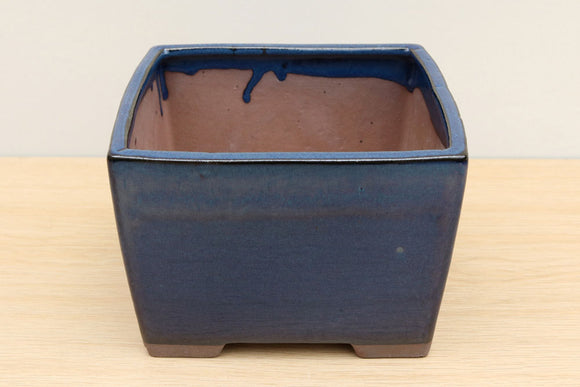(B) Glazed Square Cascade Bonsai Pot - 7