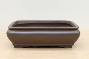 (E) Unglazed Rectangular Bonsai Pot 4 - 12"