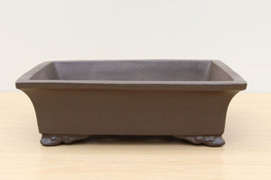 (E) Unglazed Rectangular Bonsai Pot 5 - 12"