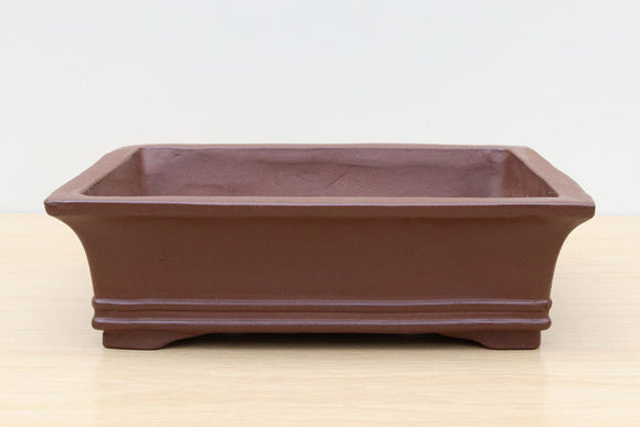 (E) Unglazed Rectangular Bonsai Pot 3 - 12