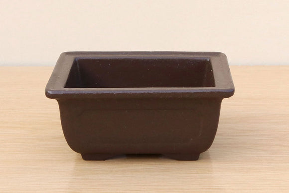 (A) Japanese Unglazed Rectangular Bonsai Pot - 5