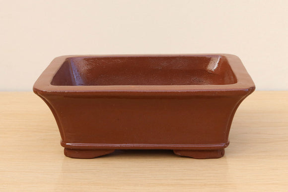 (C) Unglazed Rectangular Bonsai Pot 1 - 8