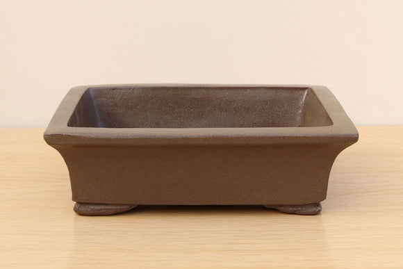 (C) Unglazed Rectangular Bonsai Pot 5 - 8