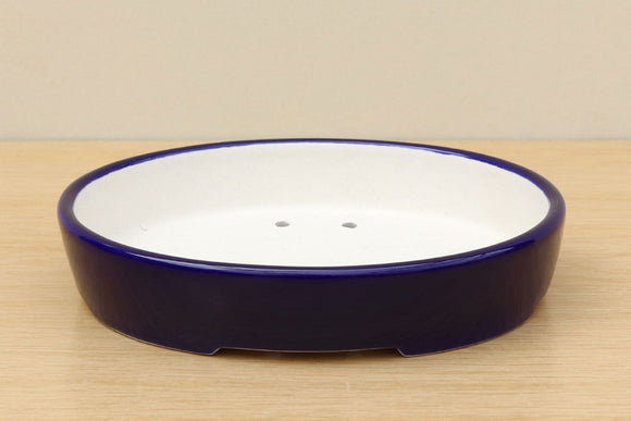 (B) High-quality Glazed Oval Bonsai Pot - 7