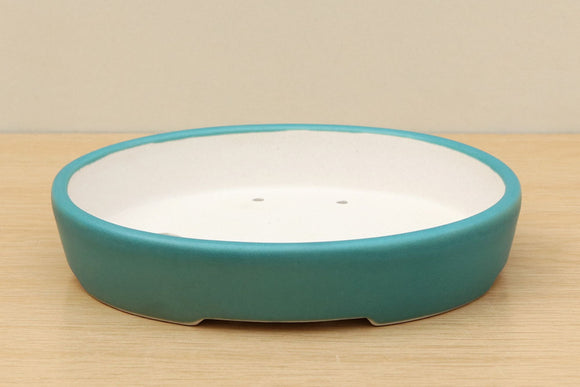 (B) High-quality Glazed Oval Bonsai Pot - 7
