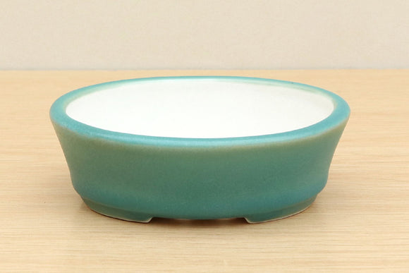 (A) High-quality Glazed Oval Bonsai Pot - 5