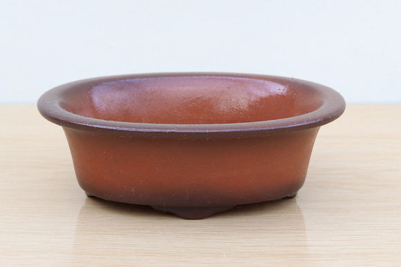 (B) High-quality Unglazed Oval Bonsai Pot 2 - 6