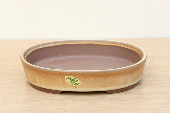 (B) Tongrae Glazed Oval Bonsai Pot - 6