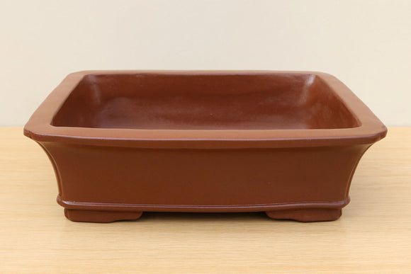 (E) Unglazed Rectangular Bonsai Pot 1 - 12