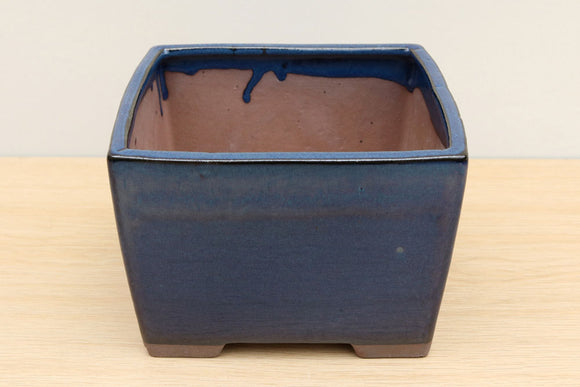 (B) Glazed Square Cascade Bonsai Pot - 7