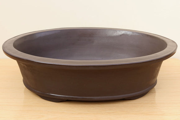 (I) Unglazed Oval Bonsai Pot - 20