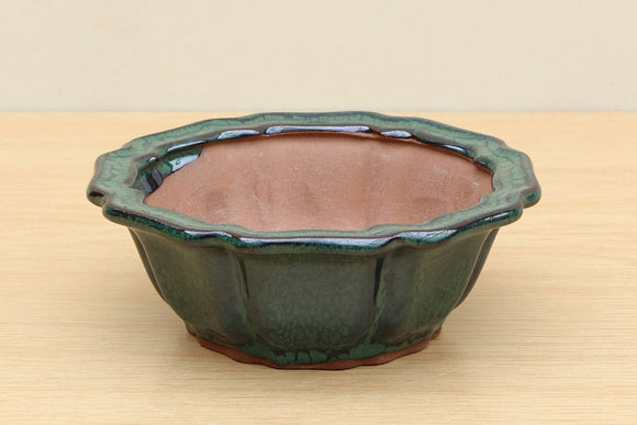 (A) Glazed Octagonal Bonsai Pot - 5