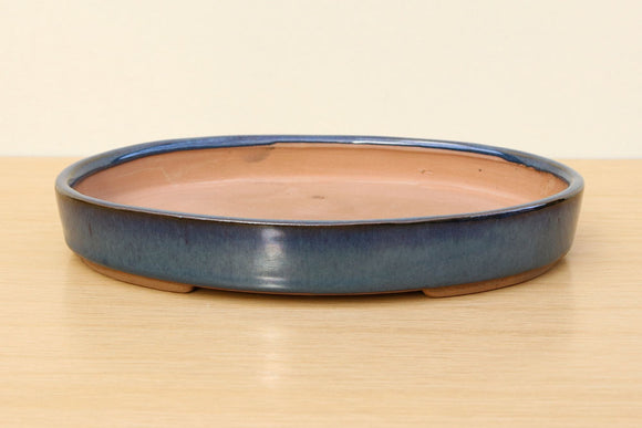 (D) Glazed Oval Bonsai Forest Pot - 10