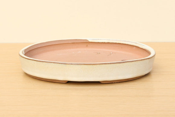 (C) Glazed Oval Bonsai Forest Pot - 8